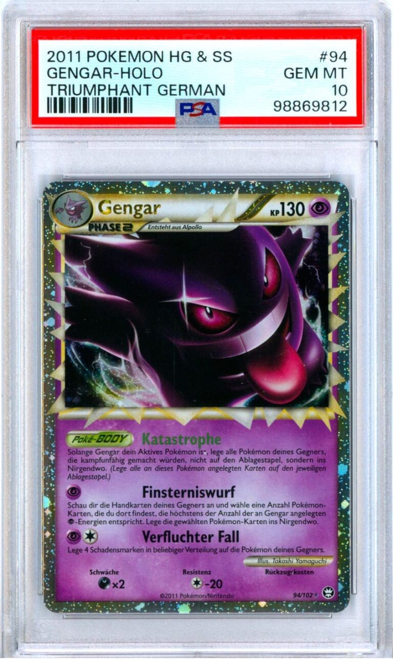 Gengar-Prime-Primus-94-102-HS-Triumph-Pokémon-Karte-Heartgold-Soulsilver-Deutsch-BGS-10-Black-Label