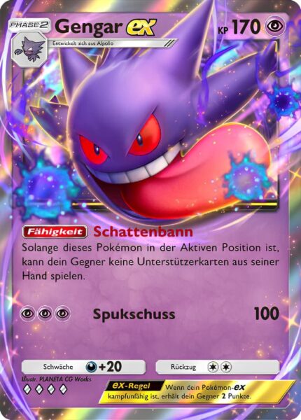 Gengar-ex-123-Pokémon-TCG-Sammelkartenspiel-Pocket-Unschlagbare-Gene-Digitale-Karte-2024