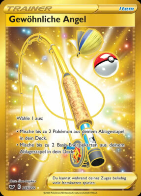 Gewöhnliche-Angel-215-Schwert-Schild-Pokémon-Karte