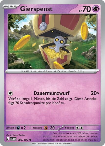 Gierspenst-088-182-Karmesin-Purpur-Paradoxrift-Pokémon-Karte-Deutsch