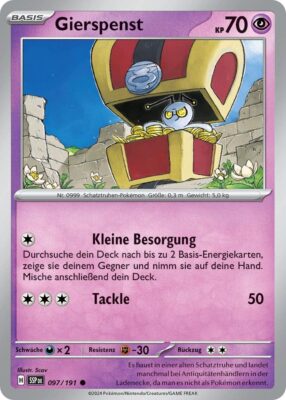 Gierspenst-097-191-SSP-DE-Karmesin-Purpur-Stürmische-Funken-Pokémon-Karte-Deutsch-TCG