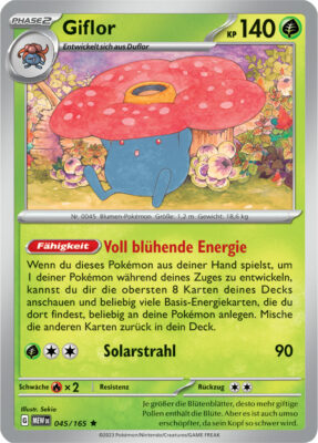 Giflor_045-165-Pokémon-Karmesin-Purpur-151-MEW-DE-Pokémon-Karte-Karten-Deutsch