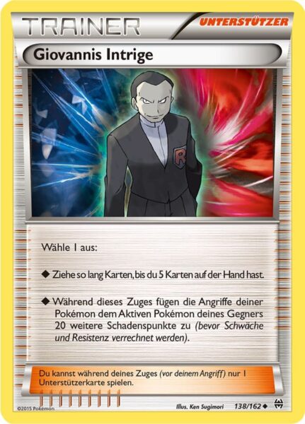 Giovannis-Intrige-138-162-XY-TURBOstart-Pokémon-Karte-Deutsch