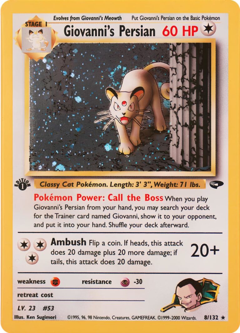 Giovannis-Persian-8-132-Gym-Challenge-First-Edition-Holo-Pokémon-Karte-Englisch-TCG-2000