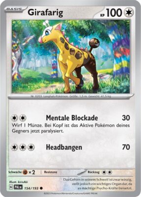 Girafarig_154-193_Entwicklungen-in-Paldea_Pokémon-Karte