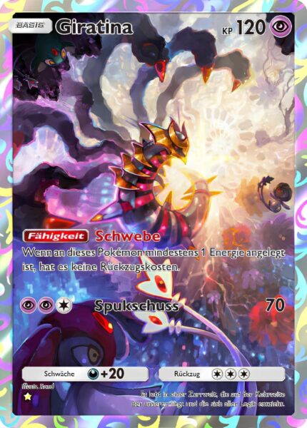 Giratina-167-207-Kollision-von-Raum-und-Zeit-Pokémon-TCG-Sammelkartenspiel-Pocket-Illustration-Rare-Karte