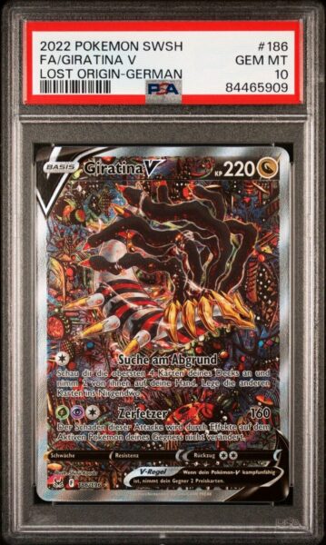 Giratina-V-186-196-Alternate-Art-Verlorener-Ursprung-Pokémon-Karte-PSA-10