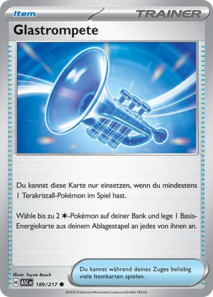 Glastrompete-189-217-ASC-Erhabene-Helden-Pokémon-Karte-Deutsch