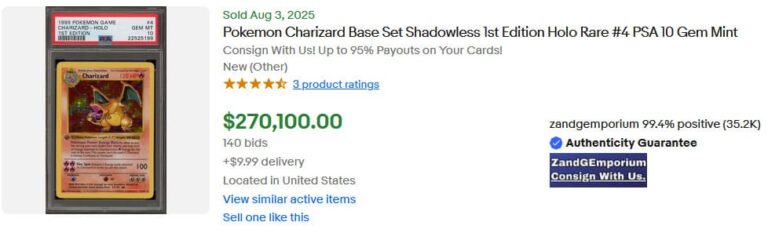 Glurak-Charizard-Pokémon-Karte-Base-Set-1st-Edition-Wert-Preis-August-2025-PSA-10