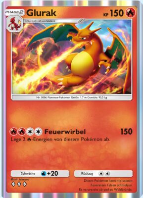 Glurak-Pokémon-TCG-Sammelkartenspiel-Pocket-Unschlagbare-Gene-Digitale-Karte-2024