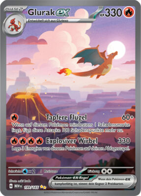 Glurak-ex-199-165-Pokémon-Karmesin-Purpur-151-MEW-DE-Special-Illustration-Rare_Full-Art-Pokémon-Karte-Karten-Deutsch