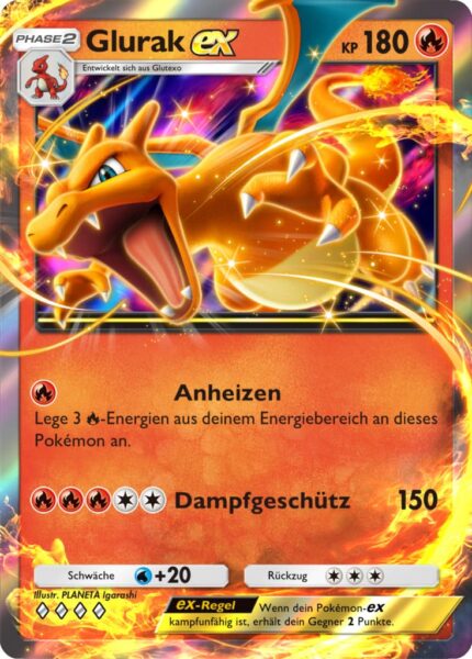 Glurak-ex-A2b-Glänzendes-Festival-Pokémon-TCG-Sammelkartenspiel-Pocket-Karte-Deutsch