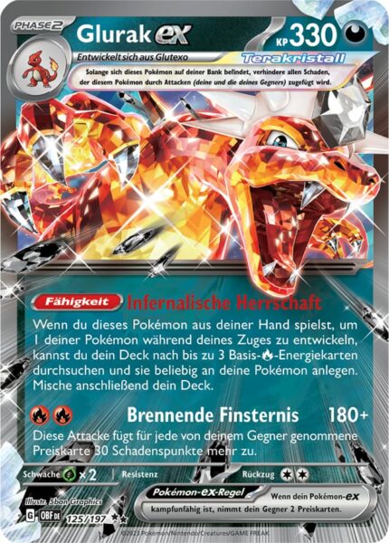 Glurak-ex_125-197_OBF_Obsidianflammen_Obsidian-Flames_Terakristall-Pokémon-Karte_Deutsch