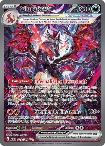 Glurak-ex_234-091_Shiny_Schillernd_Terakristall_Full-Art_Special-Illustration-Rare_Pokémon-Karte_Paldeas-Schicksale-Deutsch