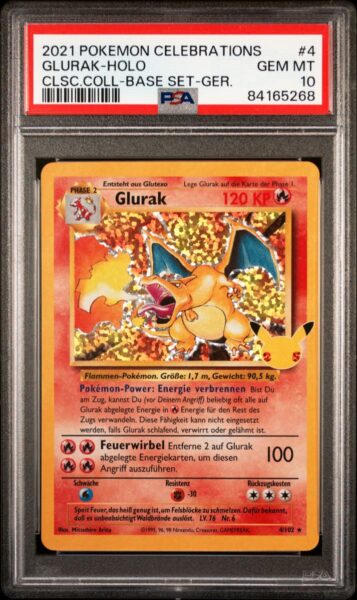 Glurak_4-102_Celebrations_PSA-10_Pokémon-Karte-Deutsch