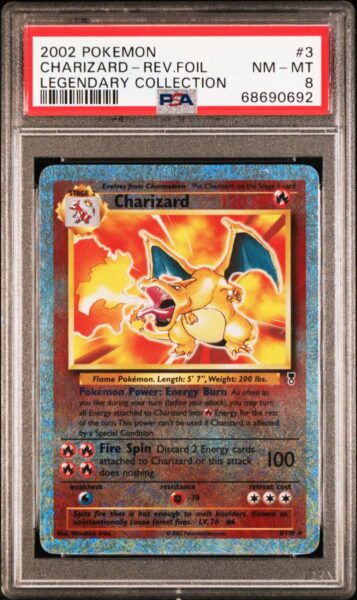Glurak_Charizard_3-110_Legendary-Collection_Reverse-Holo_PSA_Pokémon-Karte