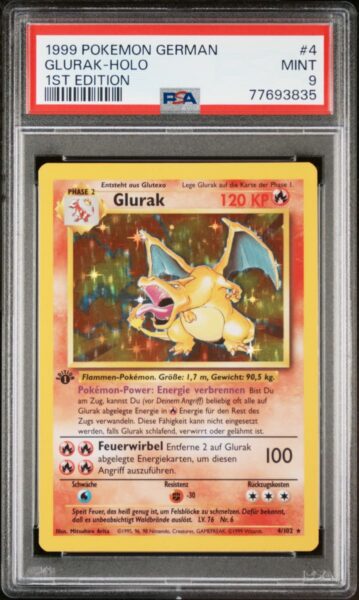 Glurak_Charizard_4-102_Base-Basis-Set_Deutsch_PSA_Pokémon-Karte