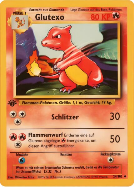 Glutexo_Base-Basis-Set_1st-Edition_24-102_Pokemon-Karte_TCG