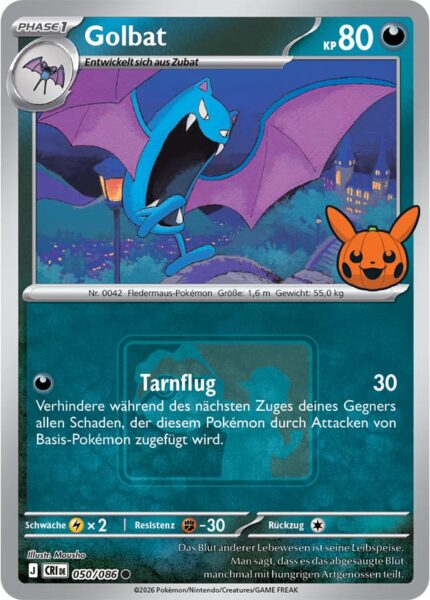 Golbat-050-086-Pokéween-Promo-Pokémon-Karte-TCG-2026-Deutsch