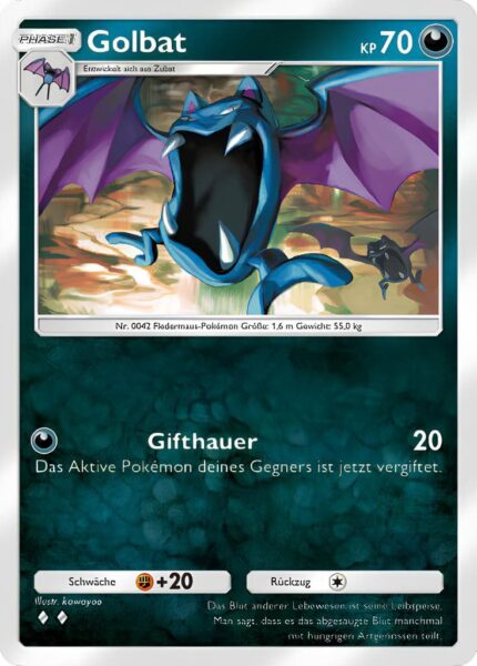 Golbat-108-161-Weisheit-von-Meer-und-Himmel-A4-Pokémon-TCG-Sammelkartenspiel-Pocket-Karte