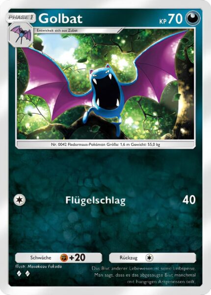 Golbat-173-Pokémon-TCG-Sammelkartenspiel-Pocket-Unschlagbare-Gene-Digitale-Karte-2024