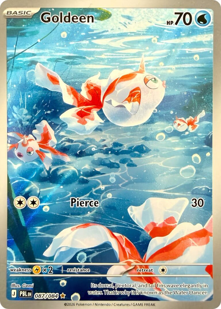 Goldeen-Goldini-087-084-Pitch-Black-Dunkelnacht-Illustration-Rare-Pokémon-Karte-Englisch-neu