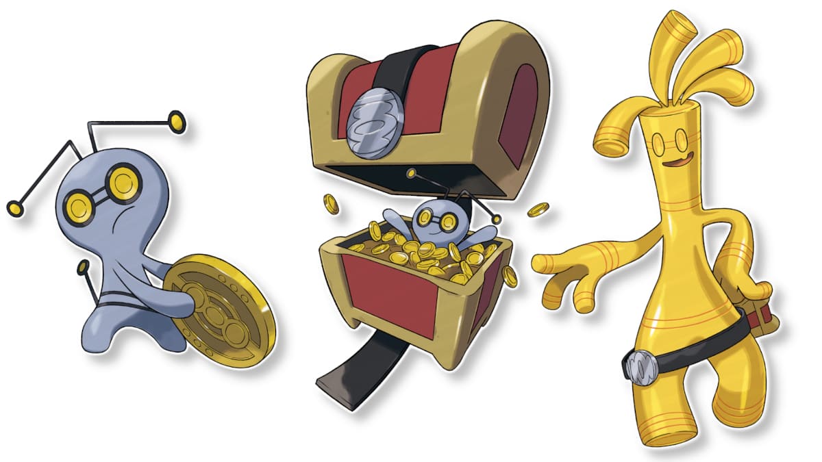 Goldenes-Pokémon-Gierspenst-Monetigo-Gold-Münzen-Paldea-Region