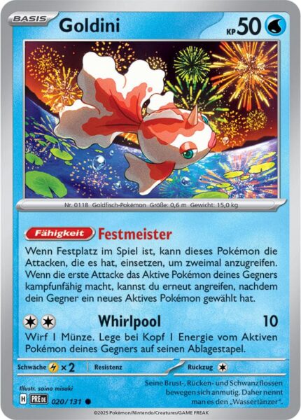 Goldini-020-131-Prismatische-Entwicklungen-Pokémon-Karte-Deutsch-Karmesin-Purpur-TCG-Sammelkartenspiel