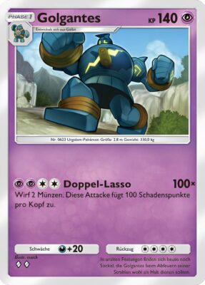 Golgantes-136-Pokémon-TCG-Sammelkartenspiel-Pocket-Unschlagbare-Gene-Digitale-Karte-2024
