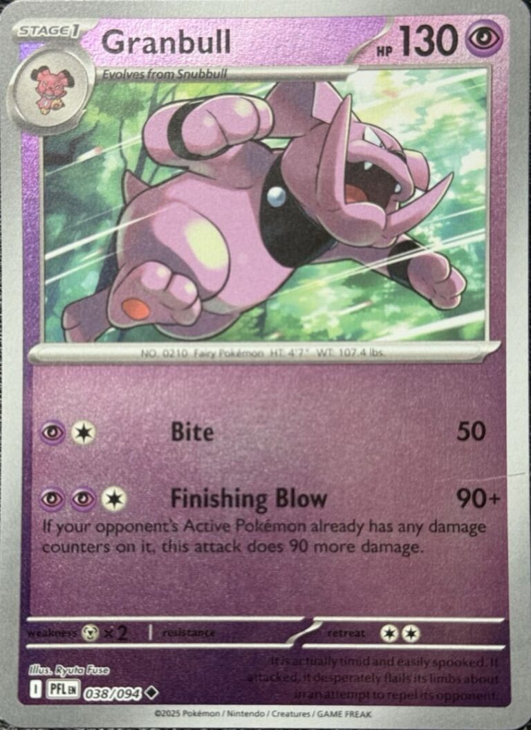Granbull-038-094-Phantasmal-Flames-Fatale-Flammen-Pokémon-Karte-Englisch