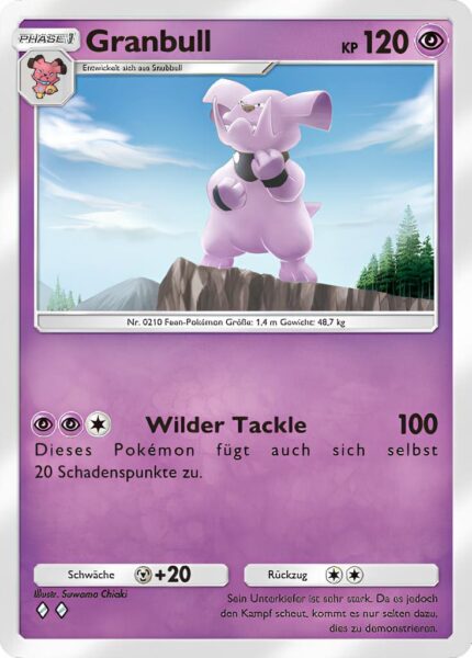 Granbull-089-161-Weisheit-von-Meer-und-Himmel-A4-Pokémon-TCG-Sammelkartenspiel-Pocket-Karte