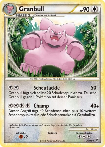 Granbull-26-95-Ruf-der-Legenden-Pokémon-Karte-Deutsch-TCG-Sammelkartenspiel