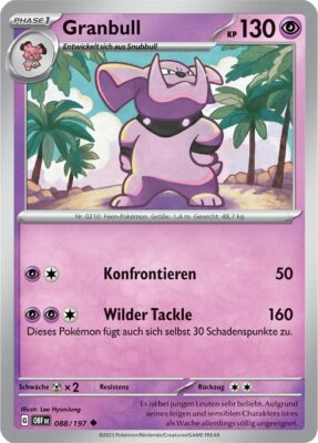 Granbull_088-197_OBF_Obsidianflammen_Obsidian-Flames_Pokémon-Karte_Deutsch