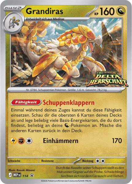 Grandiras-MEP-DE-114-Delta-Herrschaft-Prerelease-Promo-Pokémon-Karte-Deutsch