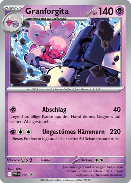 Granforgita-SVP-DE-140-Black-Star-Promokarte-Pokémon-Karte-TCG-Sammelkartenspiel