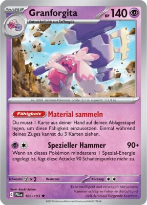 Granforgita_105-193_Entwicklungen-in-Paldea_Pokémon-Karte
