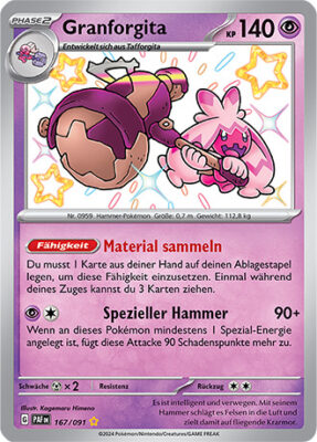Granforgita_167-091_PAF-DE_Shiny_Schillernd_Paldeas-Schicksale_Pokémon-Karte_Deutsch