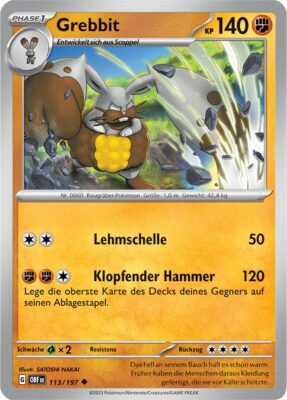 Grebbit_113-197_OBF_Obsidianflammen_Obsidian-Flames_Pokémon-Karte_Deutsch