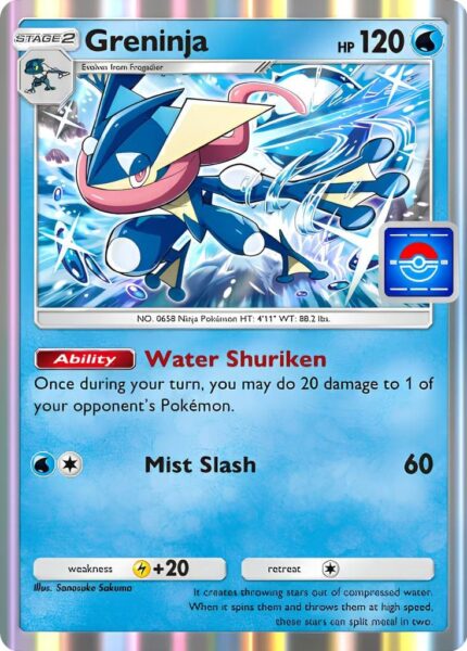 Greninja-Quajutsu-Pokémon-TCG-Sammelkartenspiel-Pocket-Genetic-Apex-Unschlagbare-Gene-Digitale-Promo-Karte-Englisch