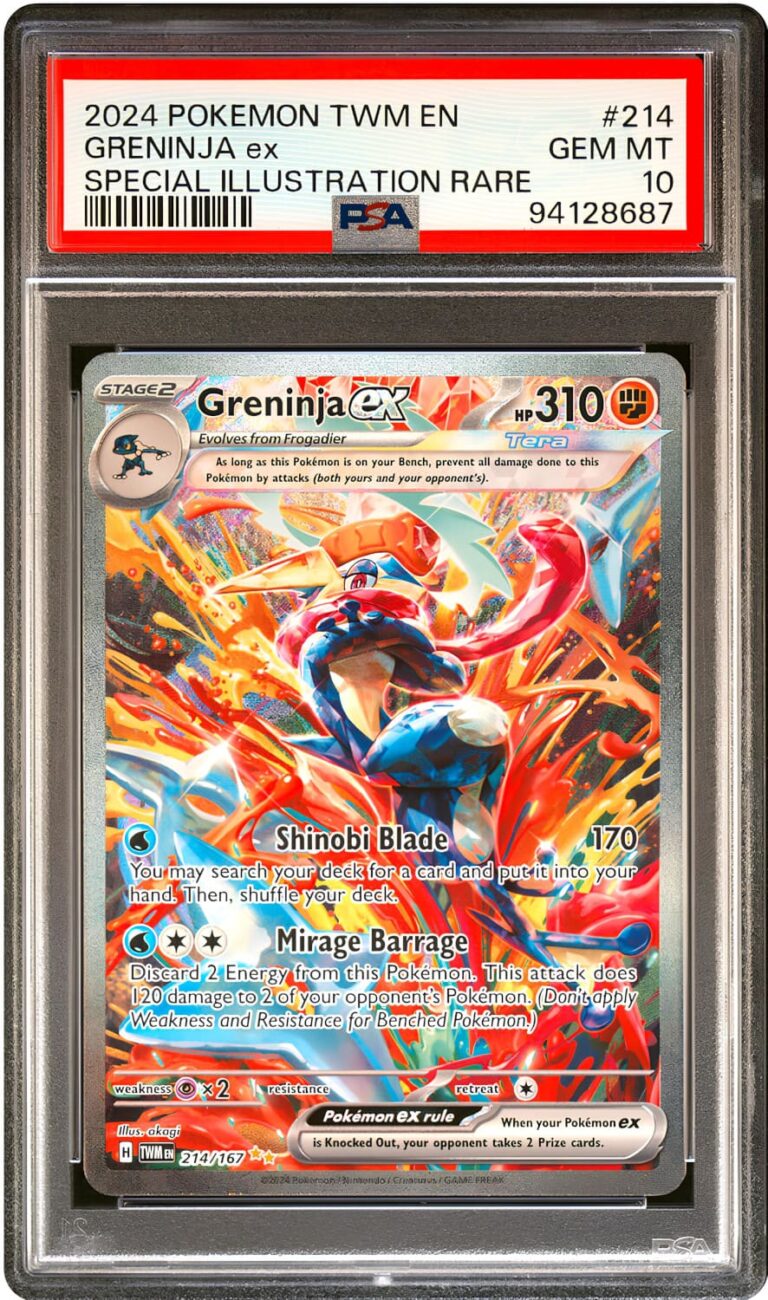 Greninja-Quajutsu-ex-214-167-Twighlight-Masquerade-PSA-10-Pokémon-Karte-Englisch-1