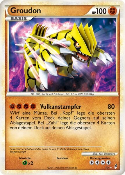 Groudon-SL4-Ruf-der-Legenden-Shiny-Schillernd-Holo-Pokémon-Karte-Deutsch-TCG-Sammelkartenspiel