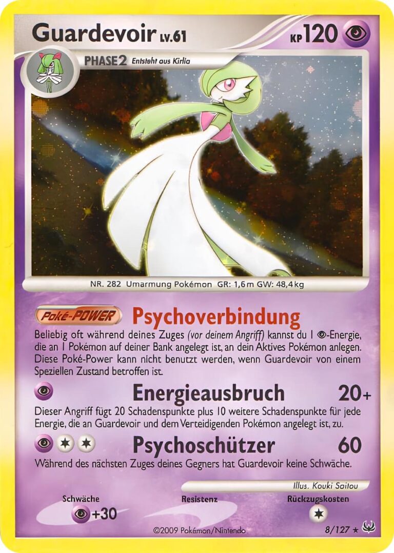 Guardevoir-8-127-Platin-Holo-Pokémon-Karte-Deutsch