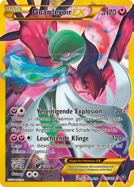 Guardevoir-EX-116-114-XY-Dampfkessel-Alternate-Art-Pokémon-Karte-Deutsch