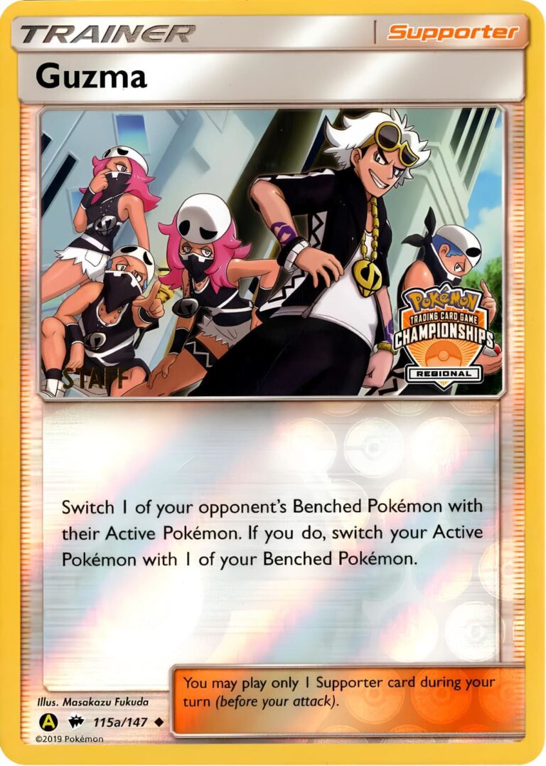 Guzma-115a-147-Burning-Shadows-Nacht-in-Flammen-Yellow-A-Alternate-Championship-STAFF-Promo-Pokémon-Karte