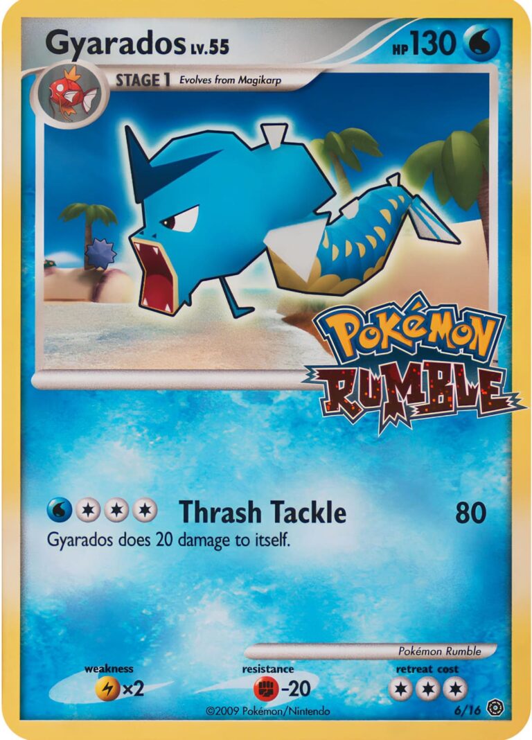 Gyarados-Garados-6-16-Pokémon-Rumble-Karte-Holo-TCG-Sammelkartenspiel-2009