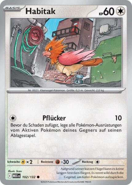 Habitak-102-132-MEG-DE-Mega-Entwicklung-Pokémon-Karte-Deutsch