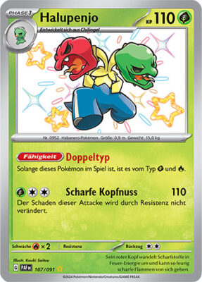 Halupenjo_107-091_PAF-DE_Shiny_Schillernd_Paldeas-Schicksale_Pokémon-Karte_Deutsch