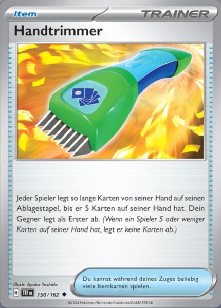 Handtrimmer_150-162_TEF-DE_Gewalten-der-Zeit_Temporal-Forces_Pokémon-Karte_Deutsch_TCG