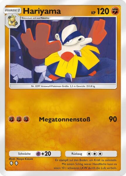 Hariyama-040-069-B1a-Feuerrote-Flammen-Pokémon-Karte-Deutsch