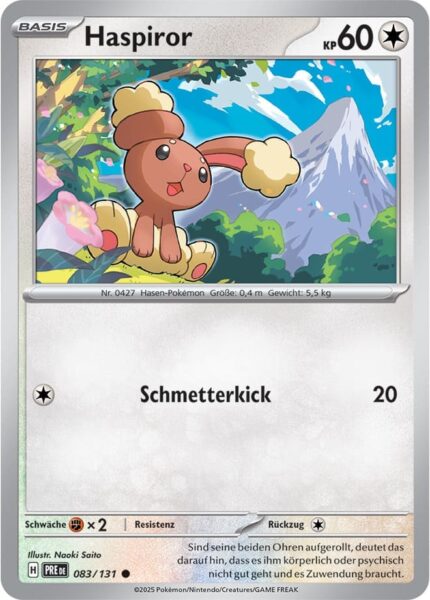 Haspiror-083-131-Prismatische-Entwicklungen-Pokémon-Karte-Deutsch-Karmesin-Purpur-TCG-Sammelkartenspiel